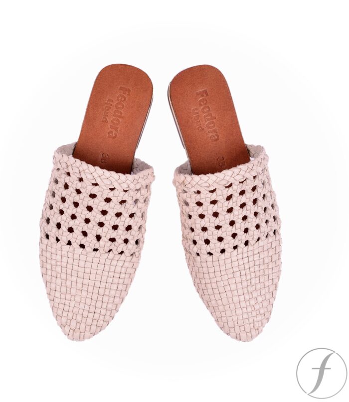 RATTAN SHOES - NUDE